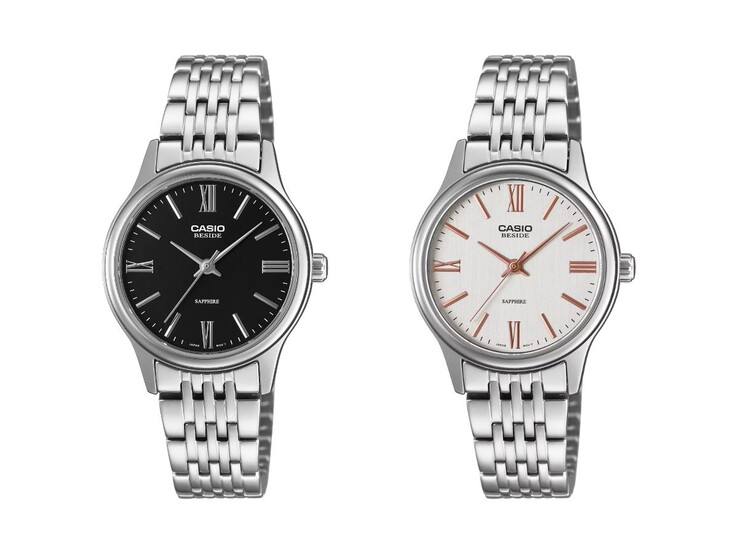 De Casio Beside Line BLS-100D-1AV (links) en BLS-100D-7AV (rechts) horloges. (Afbeeldingsbron: Casio, bewerkt)