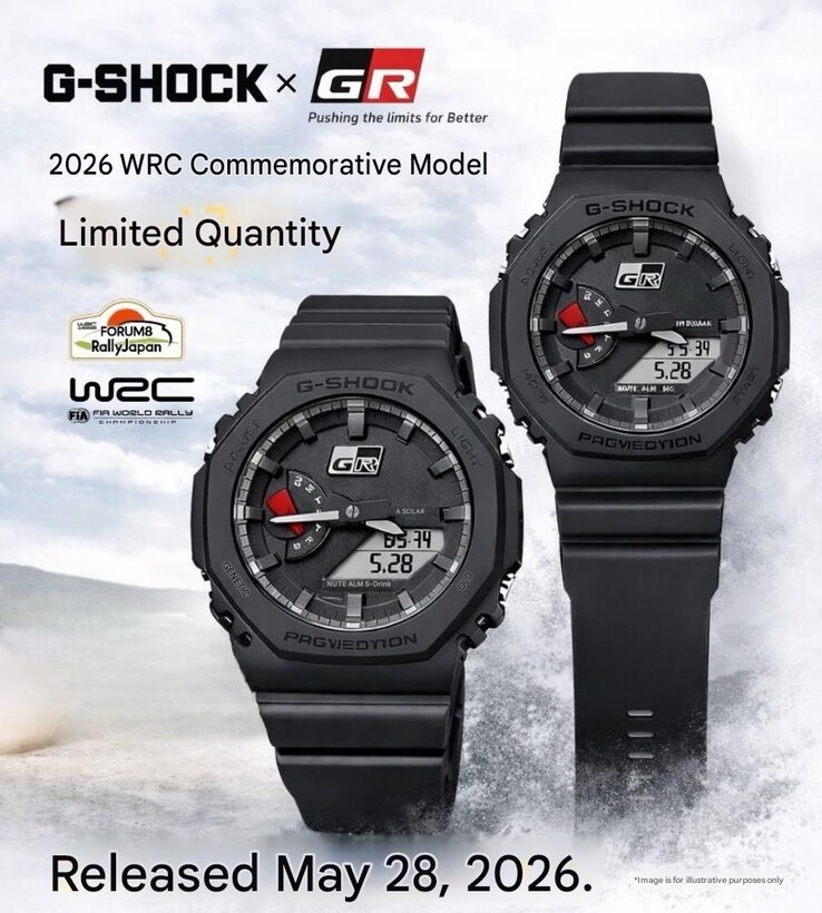 Een poster voor het Casio G-Shock x GR GA-2100 horloge (machine vertaald)
