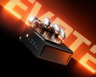 GMKtec Evo-T2 heeft een hogere introductieprijs dan de Evo-X2, maar is momenteel goedkoper. Afgebeeld: een promofoto die een deel van de mini-PC toont.