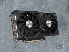 Misschien zien we wel compacte RTX 5060 Ti kaarten met slechts twee ventilatoren, zoals de Gigabyte Windforce RTX 4060 Ti die hier is afgebeeld. (Afbeelding bron: Gigabyte, Unsplash, bewerkt)