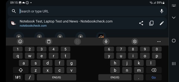 Toetsenbord horizontaal