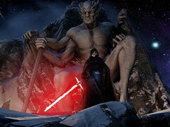 Afbeelding van de Lightsabers (Magicka Sabers) mod. (Afbeelding bron: SkyrimRenKylo - Nexus Mods)