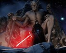Afbeelding van de Lightsabers (Magicka Sabers) mod. (Afbeelding bron: SkyrimRenKylo - Nexus Mods)
