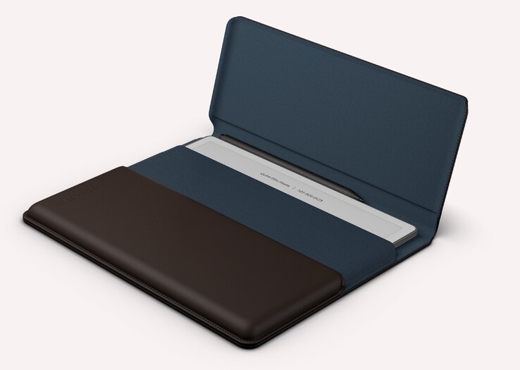 De leren sleeve-folio heeft ingebouwde magneten die de reMarkable Paper Pure activeren en in de slaapstand zetten.