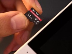 Een 512 GB SanDisk SD-kaart (bron: SanDIsk)