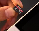 Een 512 GB SanDisk SD-kaart (bron: SanDIsk)