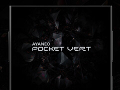 De Pocket Vert wordt geleverd met een 3,5 inch LCD-scherm. Afgebeeld: een teaser van de gaming handheld. (Afbeeldingsbron: Ayaneo - bewerkt)