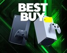 Best Buy-banner met Xbox-consoles afgebeeld