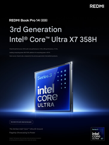 Intel Core Ultra X7 358H configuratie bevestigd voor beide laptops (machine vertaald)