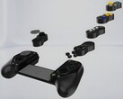 GameSir Hyperkin X5 Alteron modulaire mobiele controller onderdelen worden getoond (Afbeelding bron: Overload PR met bewerkingen)