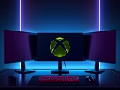 Xbox Mode weergegeven in een gaming-opstelling met meerdere monitoren