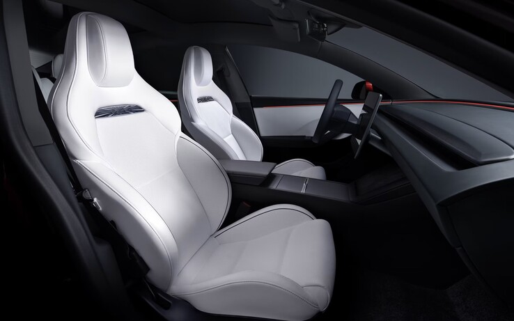 De nieuwe zwarte hemelbekleding van de Model 3 Performance