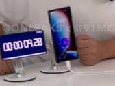 De demonstratievideo laat zien hoe de niet nader genoemde smartphone 10% opladen bereikt in 23 seconden, voordat het 17% bereikt in slechts 35 seconden. (Afbeeldingsbron: 91Mobiles x @OnLeaks)