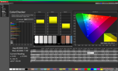 ColorChecker (ten opzichte van P3)