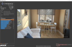 Cinebench R20 multi-core prestaties dalen aanzienlijk op batterijvermogen