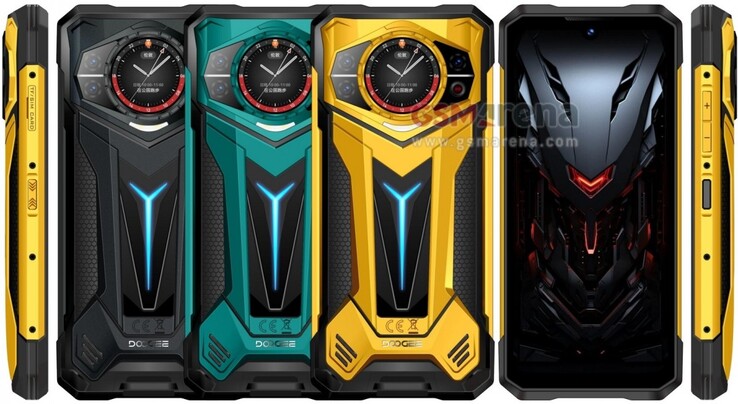De Doogee S200 Ultra zal naar verwachting verkrijgbaar zijn in drie kleuren. (Bron: GSMArena)