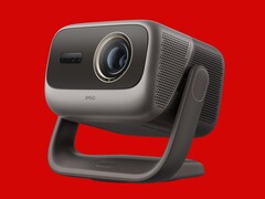 Jmgo N3 Ultimate 4K projector met geïntegreerd statief en 3-in-1 optisch systeem getoond in grijze afwerking