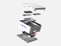 Een opengewerkte tekening van de Minisforum NAB9. (Afbeeldingsbron: Minisforum)