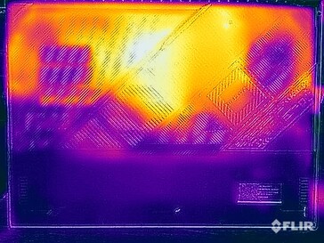 Stresstest oppervlaktetemperaturen (onder)