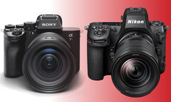 De Nikon Z8 en Sony A7R V zijn beide full-frame spiegelloze camera&#039;s met hoge resolutie die gericht zijn op dezelfde subgroep van de markt. (Beeldbron: Nikon / Sony - bewerkt)