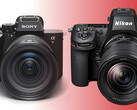 De Nikon Z8 en Sony A7R V zijn beide full-frame spiegelloze camera's met hoge resolutie die gericht zijn op dezelfde subgroep van de markt. (Beeldbron: Nikon / Sony - bewerkt)