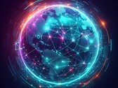 De wereld is verslaafd aan internet (MS Bing/DALL-E 3)