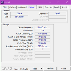 CPU-Z Geheugen