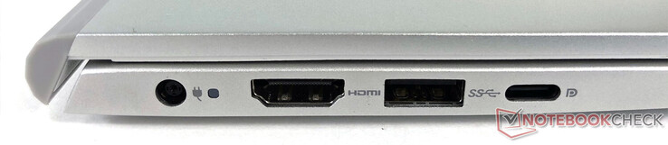 Links: voeding, HDMI 1.4, USB 3.2 Gen 1 Type-A, USB 3.2 Gen 2 Type-C (DP/PD)