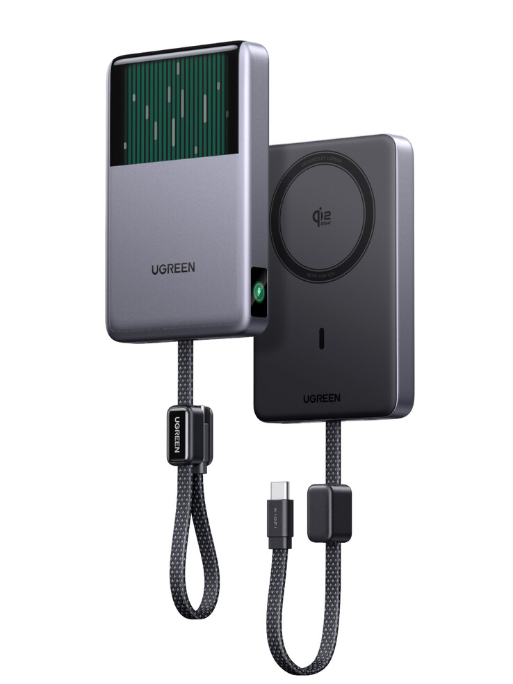 De MagFlow Pro magnetische powerbank beschikt over een slim display