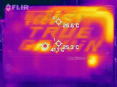 Warmteontwikkeling bij stationair draaien (onder)