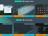 Manjaro Linux-edities beschikbaar voor download (Beeldbron: Manjaro Downloads)