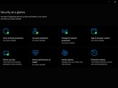 Het dashboard van de Windows Beveiliging-app met het menu „Beveiliging in één oogopslag“.