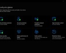 Het dashboard van de Windows Beveiliging-app met het menu „Beveiliging in één oogopslag“.