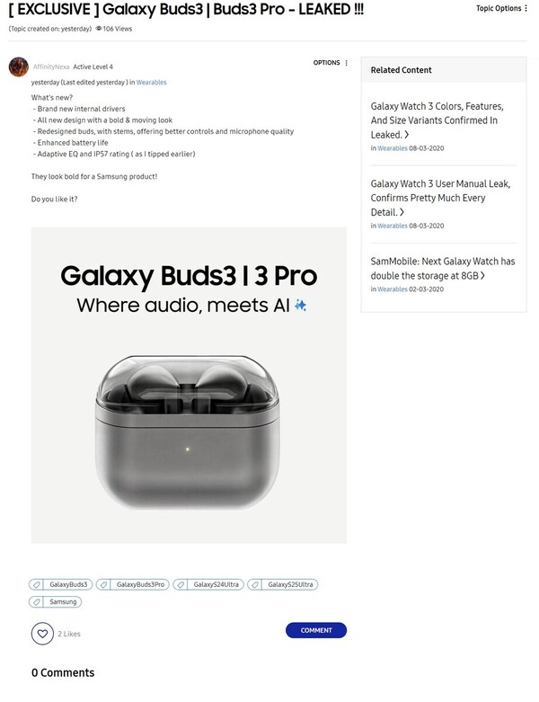 (Afbeeldingsbron: Samsung Gemeenschap via @chunvn8888)