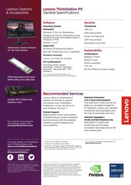 Lenovo ThinkStation PX - Specificaties contd. (Beeldbron: Lenovo)