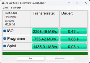 AS SSD kopiëren