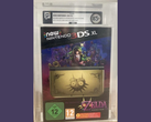 Een 85+ gekeurde New Nintendo 3DS XL Majora's Mask Limited Edition console verzegeld in een acryl doosje (bron: r/consoles)