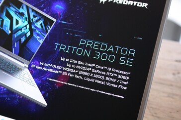 Acer Predator Triton 300 SE specs (afbeelding via Acer)