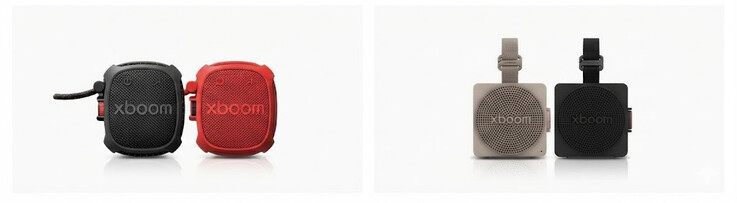 Afgebeeld: LG Xboom Mini (rechts) en Xboom Rock (links). Afbeeldingsbron: LG