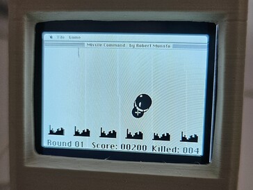 Missile Command wordt meegeleverd met System 3.2 op de Pico Mac Nano.