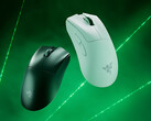De Razer DeathAdder V4 Pro gamingmuis getoond in zwarte en witte kleurstellingen (Afbeelding bron: Razer)