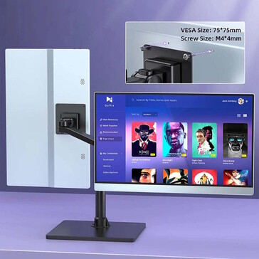 De draagbare 15-inch monitor is compatibel met VESA-bevestigingen