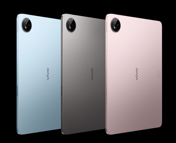 Vivo biedt de Pad5 bij de lancering aan in drie kleuropties. (Afbeeldingsbron: Vivo)