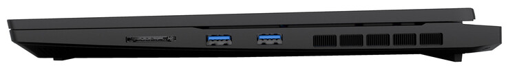 Rechterkant: SD-kaartlezer, 2x USB 3.2 Gen 1 (USB-A)