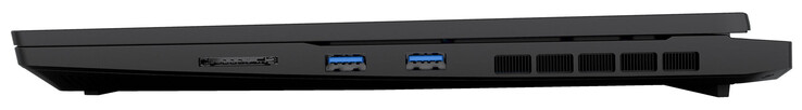Rechterkant: SD-kaartlezer, 2x USB 3.2 Gen 1 (USB-A)