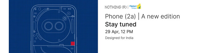 Nothing bevestigt dat er een Phone (2a) refresh aan zit te komen. (Bron: Niets via Flipkart)