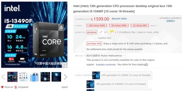 Core i5-13490F (Bron: Intel op JD)
