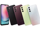 Samsung zal de Galaxy A24 in vier kleuren verkopen, maar niet noodzakelijk in alle markten. (Beeldbron: Samsung)