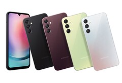 Samsung zal de Galaxy A24 in vier kleuren verkopen, maar niet noodzakelijk in alle markten. (Beeldbron: Samsung)