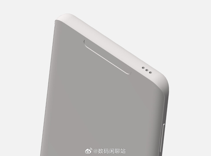 De "Mate 60 RS" in rendervorm. (Bron: Digital Chat Station via Weibo)